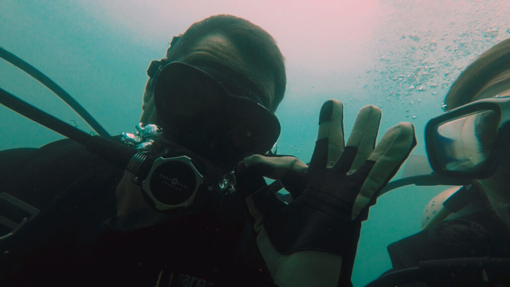 Underwater picture of diving on Magnetic island
