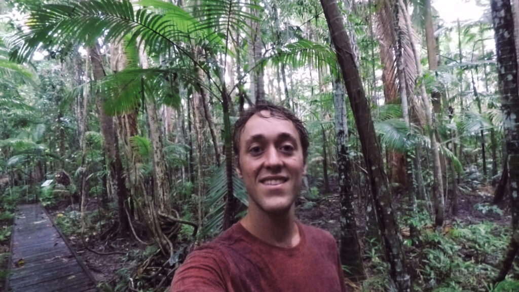 Thumbnail for vlog - hiking though the forest in Cairns