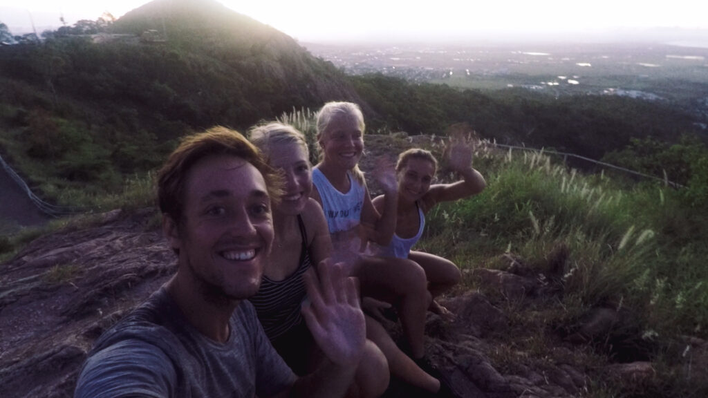 Hiking In Townsville - Friends on top of hilll in Townsville