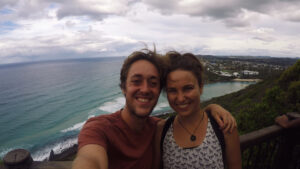 Thumbnail for vlog - Posing with a friend for the camera in Gold Coast Australia