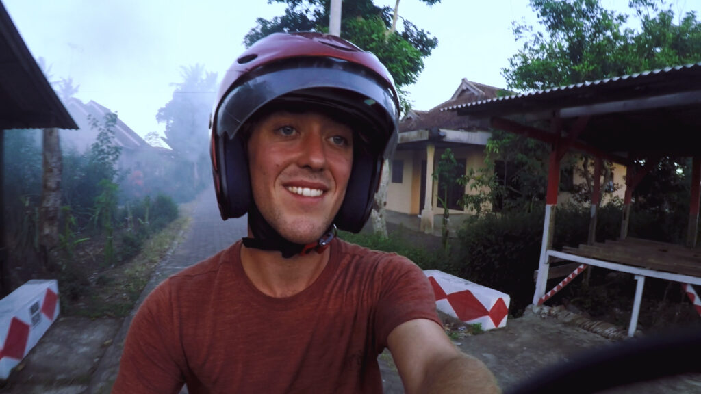 thumbnail for vlog - riding a scooter in Banyuwangi