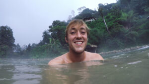 Thumbnail for vlog - swimming in a hot-pool near Bandung