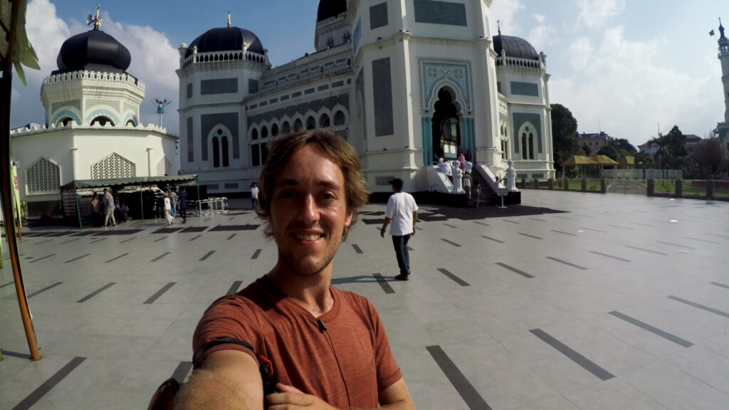 Main Mosque of Medan, the capital of Sumatra in Indonesia