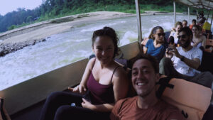Thumbnail for vlog - sitting in a boat going to Taman Negara in Malaysia