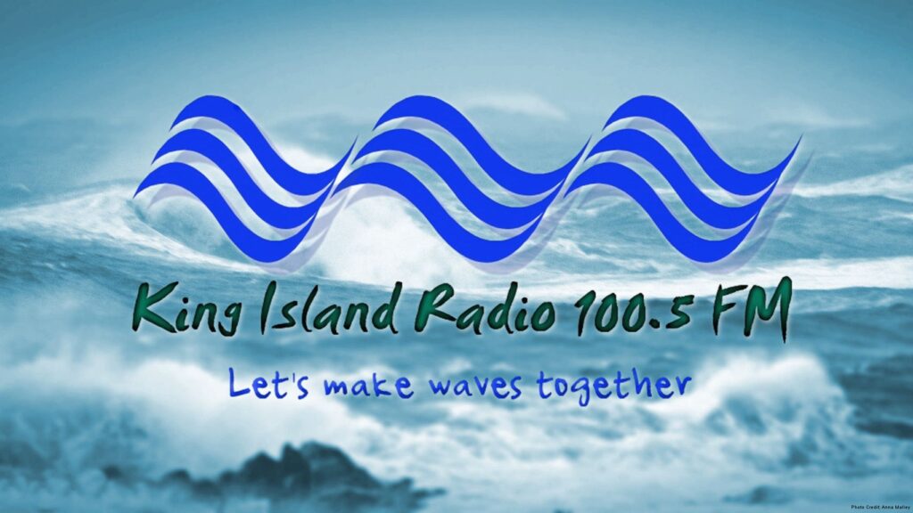 Logo for the King Island Radio station
