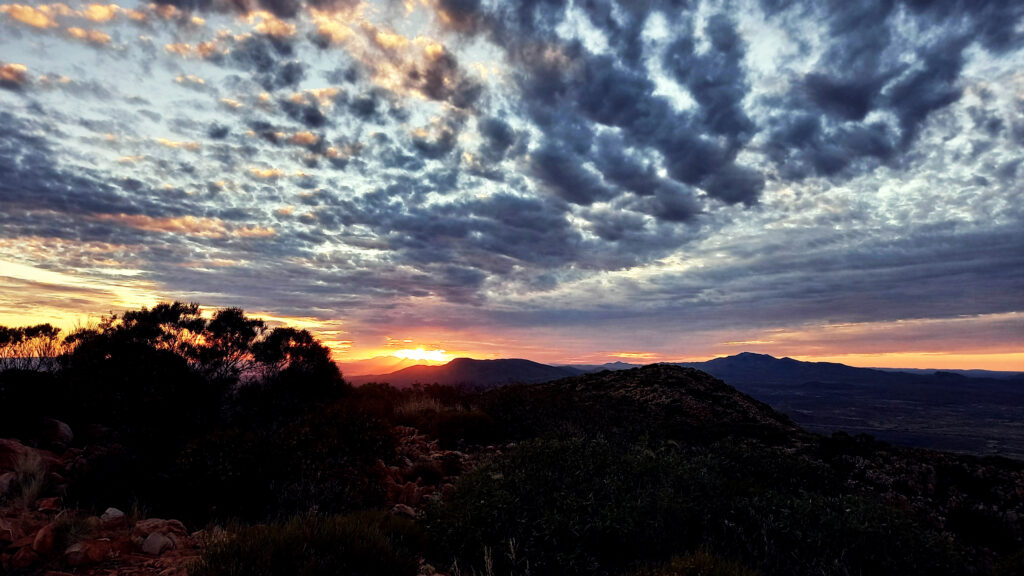 Walking on Mt. Sonder - Hiking the Larapinta Trail - Northern Territory, Australia