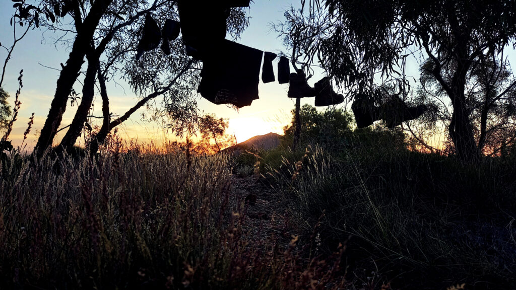 Clothesline - Hiking the Larapinta Trail - Northern Territory, Australia