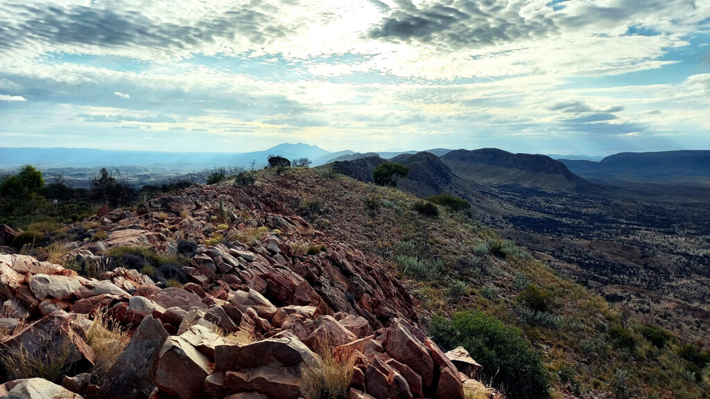 Our views while hiking the Larapinta Trail - Northern Territory, Australia