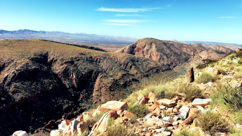 Counts Point Lookout on the Larapinta Trail