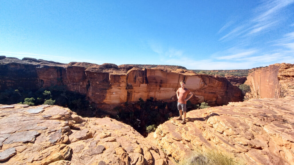 Yentl Doggen and the Kings Canyon in Australia