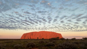 sunset at Uluru