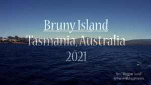 The thumbnail for the Bruny Island video in Tasmania, Australia 