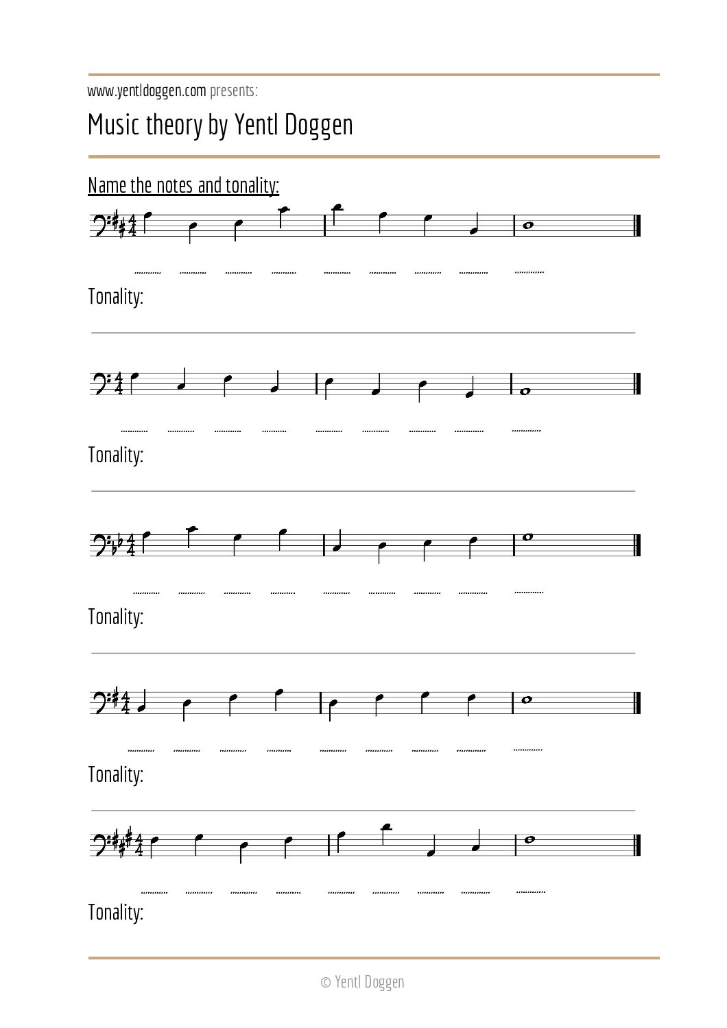 PDF for the intermediate music  theory exercises 