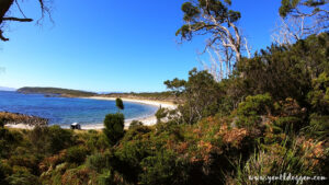 Beach in the South Bruny National Park