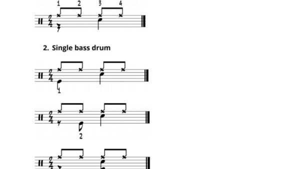 Bass drum variations example picture 