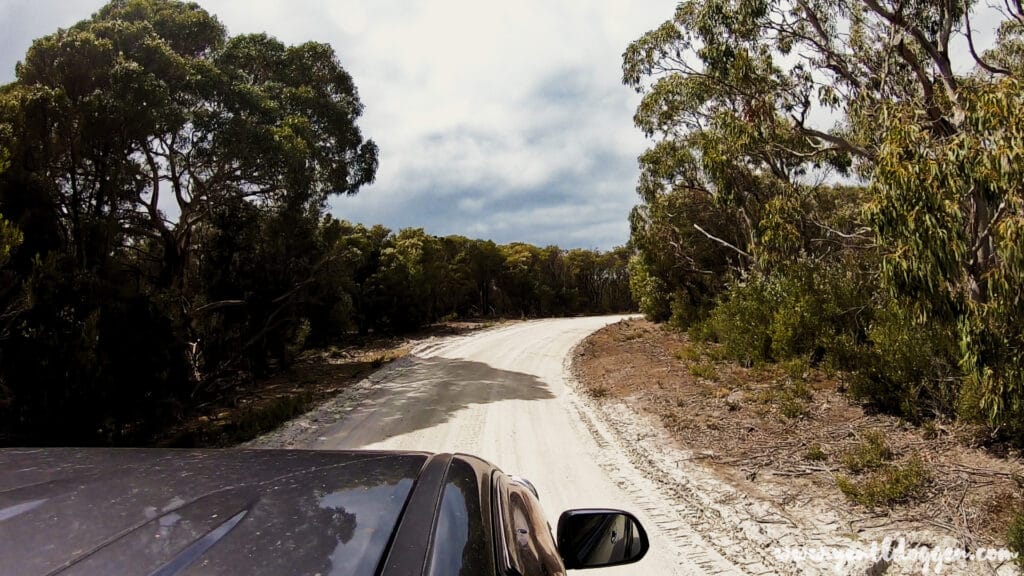 Driving on King Island in Tasmania
