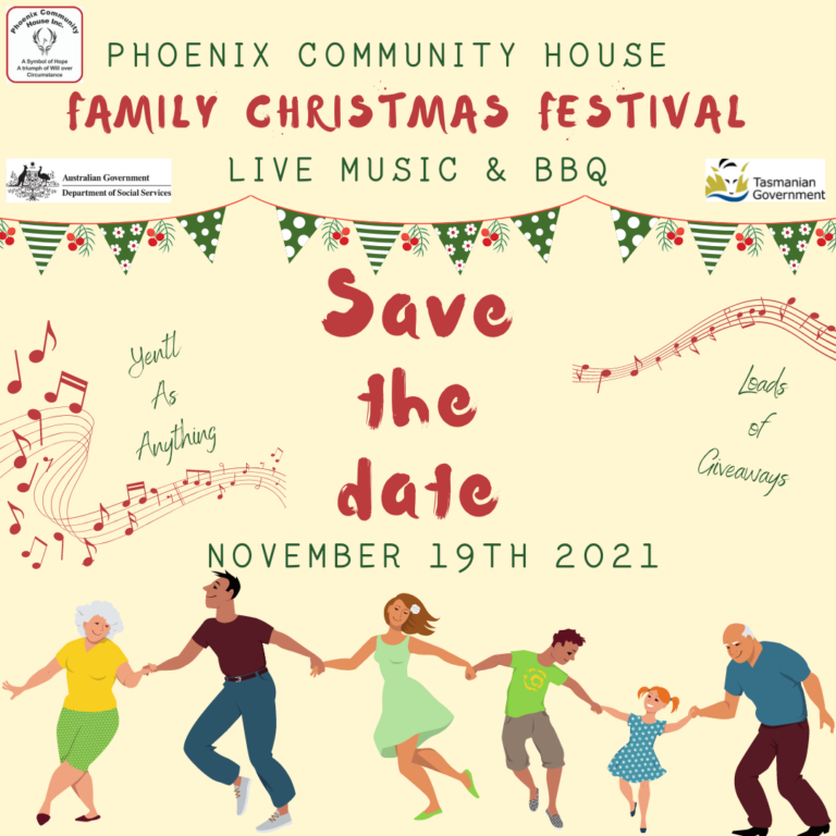 The poster for the Phoenix House Family Christmas Festival