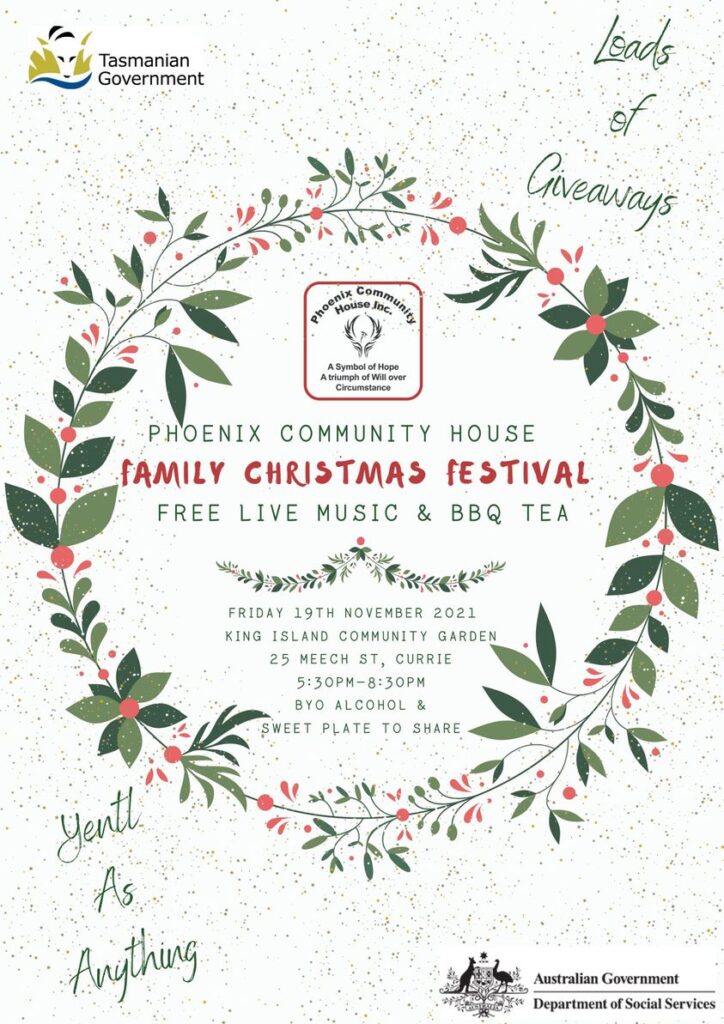 The poster for the Phoenix Community Christmas Festival 