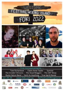 The poster for the 2021 festival of King Island