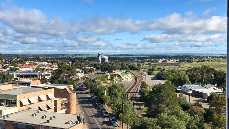 View over Murray Bridge Town