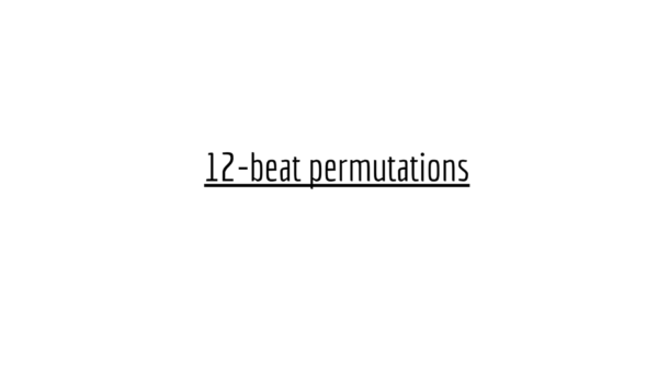 Title page for the 12-beat permutations
