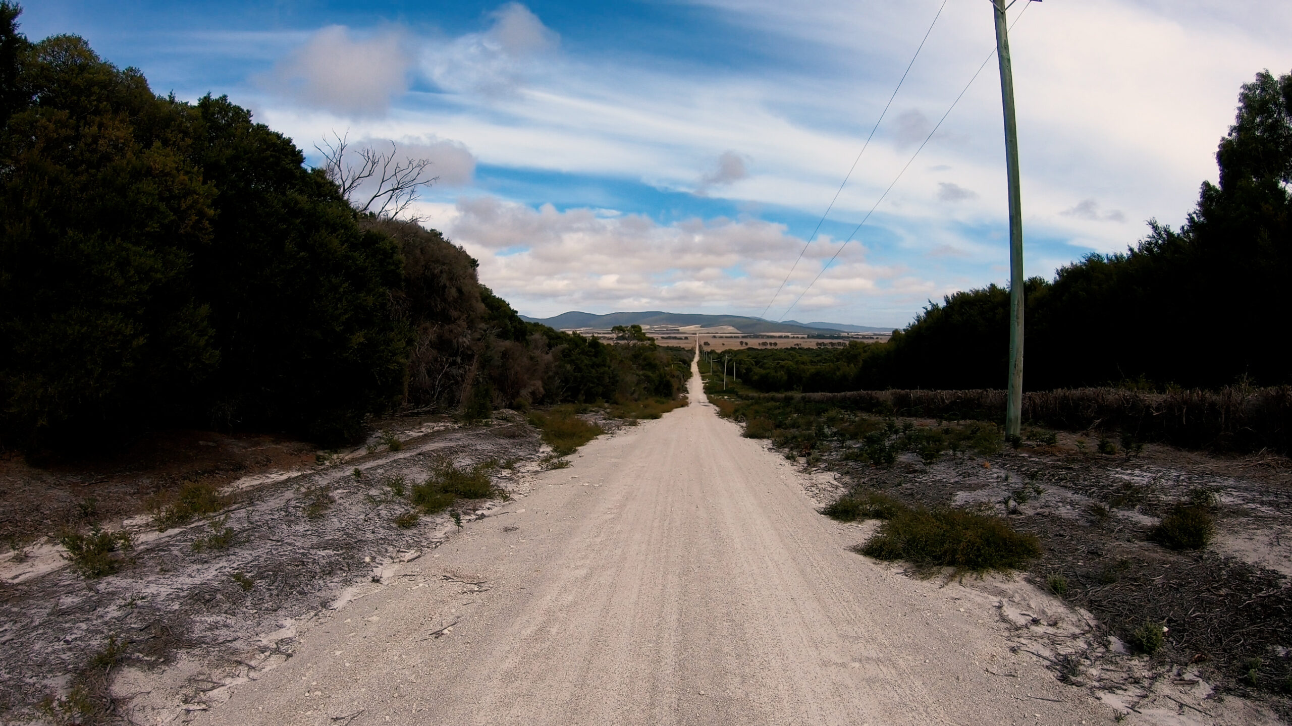 A road on Flinders Island - Drive carefully!