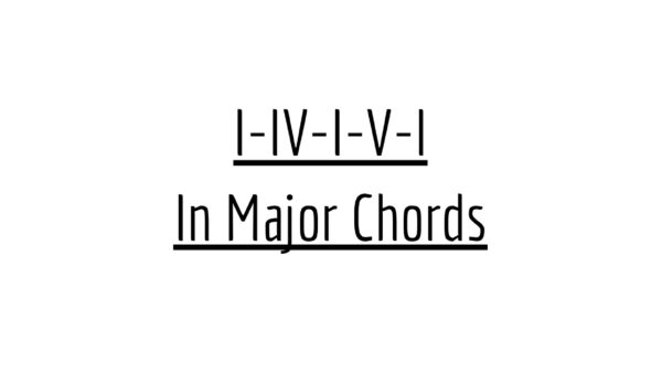 The example picture for the I -IV - I - V - I cheat sheet