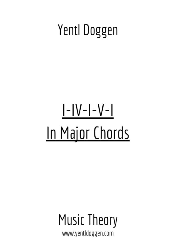 The example picture for the I -IV - I - V - I cheat sheet