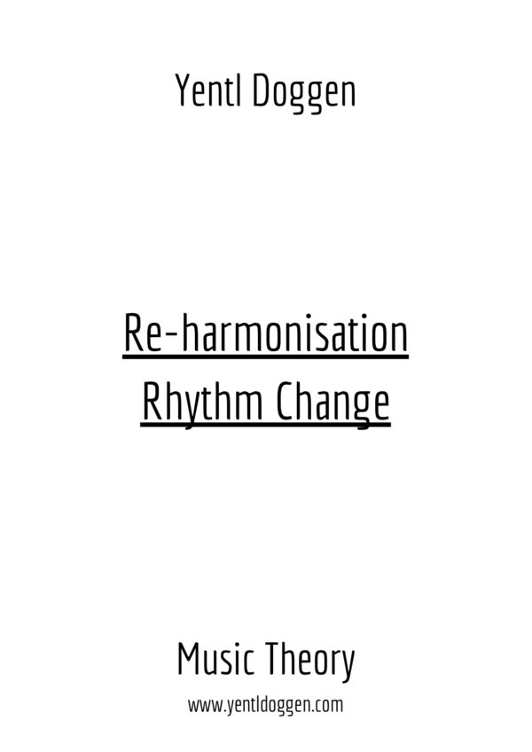 Re-harmonisation - Rhythm Change (C-Major) | Free download