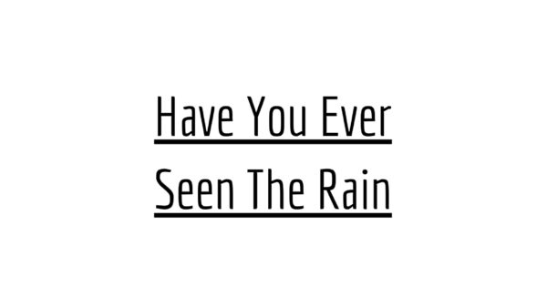 Have You Ever Seen The Rain - CCR - Drum Transcription | PDF download