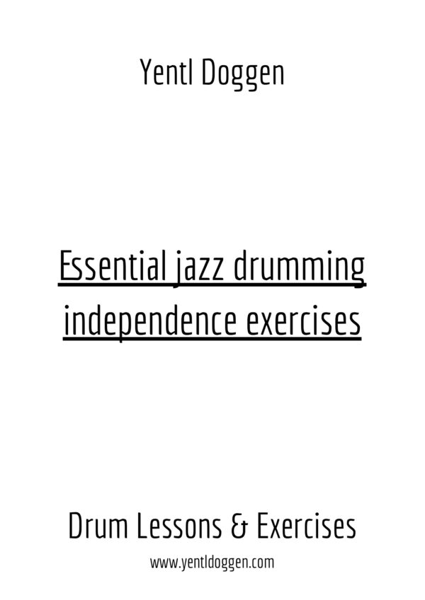 Essential jazz drumming independence exercises | PDF + MP3 Download