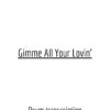 Gimme All Your Lovin' - ZZ Top - Drum Transcription | PDF download