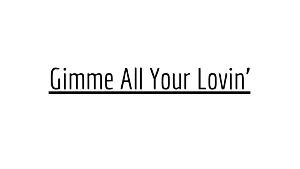 Gimme All Your Lovin' - ZZ Top - Drum Transcription | PDF download