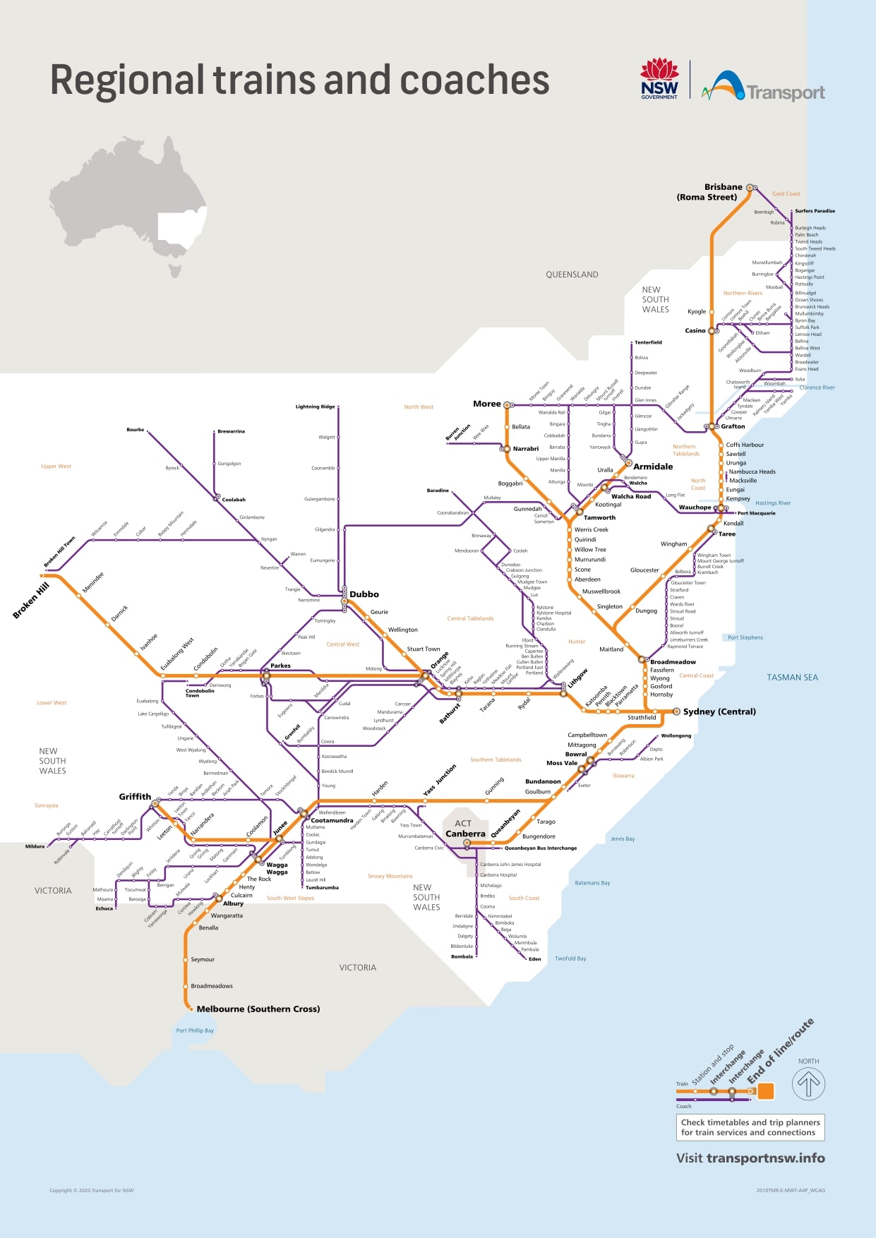 East Coast of Australia: NSW Trainlink Discovery Pass