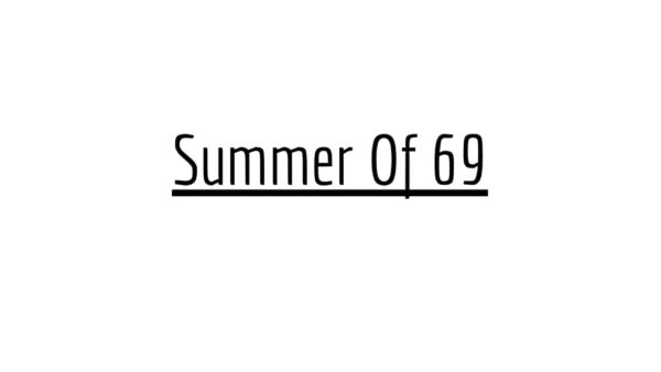 Summer of 69 - Drum Transcription