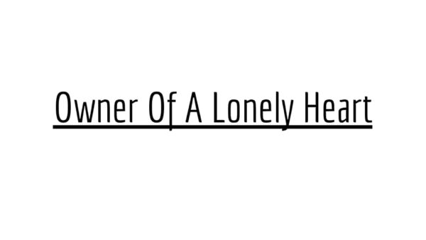 Owner Of A Lonely Heart - Yes | Drum Transcription | PDF