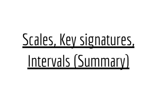 Scales, Key Signatures & Intervals | PDF