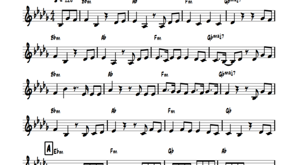 This is what a Lead Sheet made by Yentl Doggen looks like!
