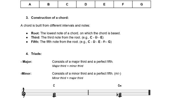 Triad chords Full Course 1