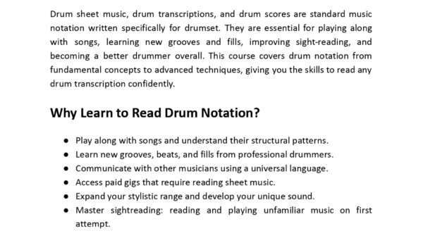 The Art of Reading Drum Sheet Music