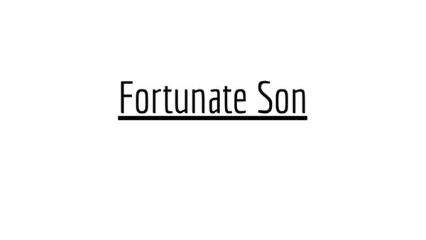 Fortunate Son - C.C.R. - Drum Transcription PDF download